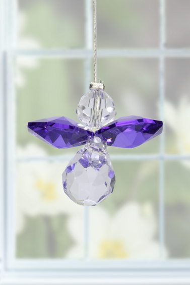 Purple Angel Suncatcher