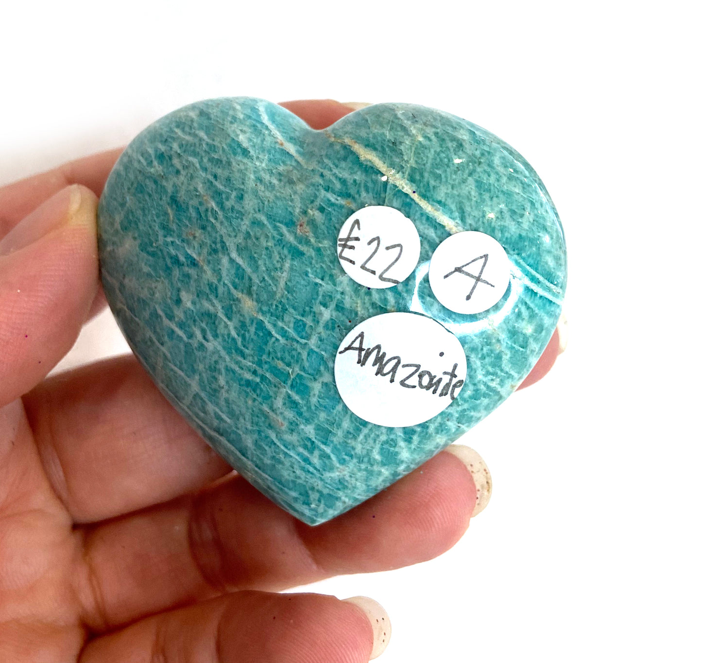 Amazonite Heart - A
