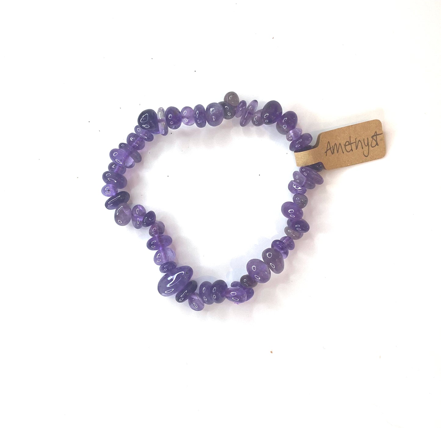 Amethyst Chip Bead Bracelet