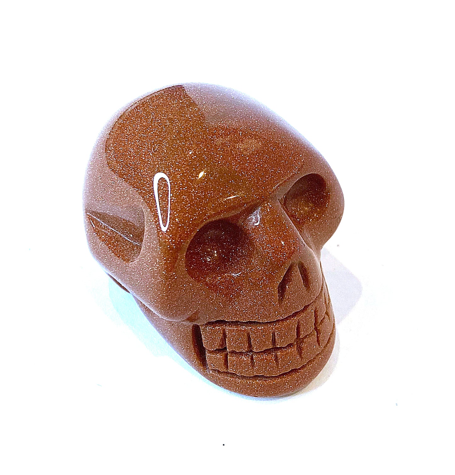 Goldstone Skull