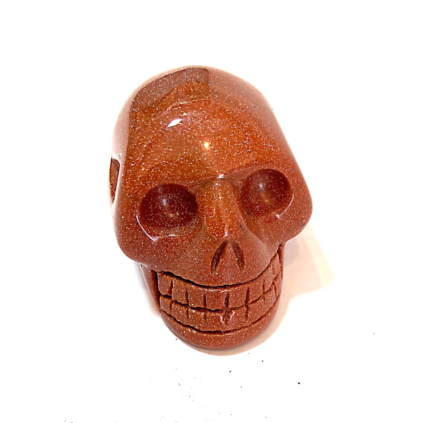 Goldstone Skull