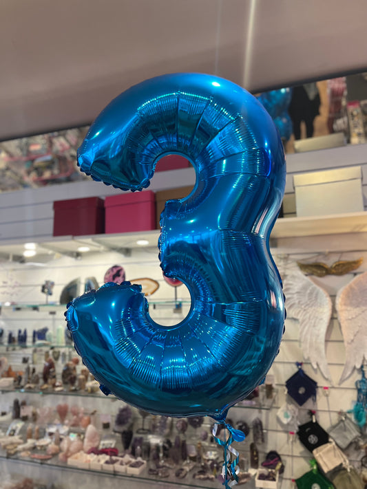 Number Balloon - Sapphire Blue