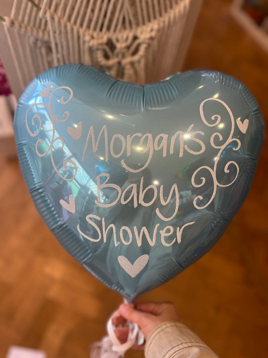 Small Pastel Blue Heart - Personalised