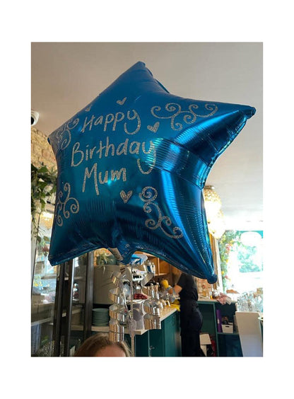 All Colours Star Balloons-Personalised