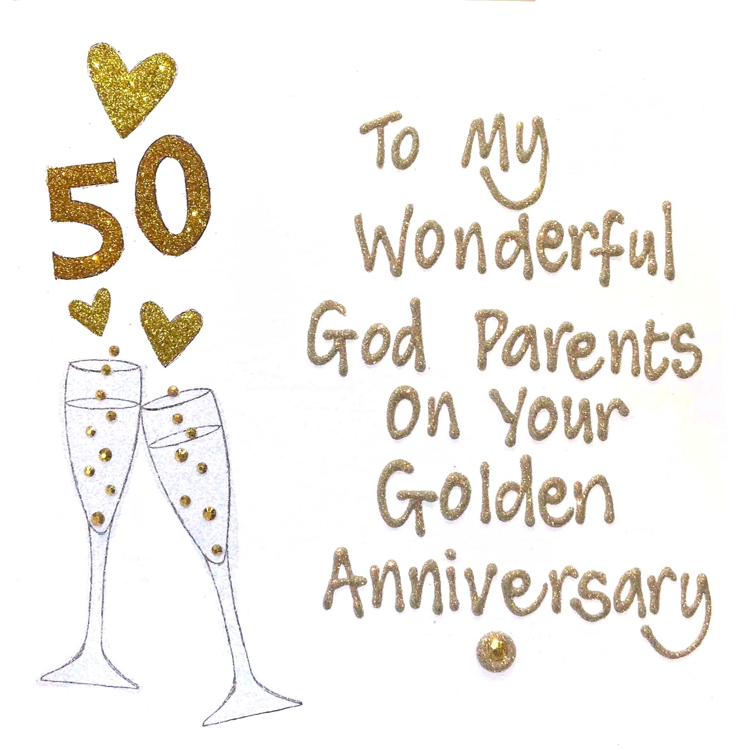 Personalised Large Card - Cheers with Number - Anniversary