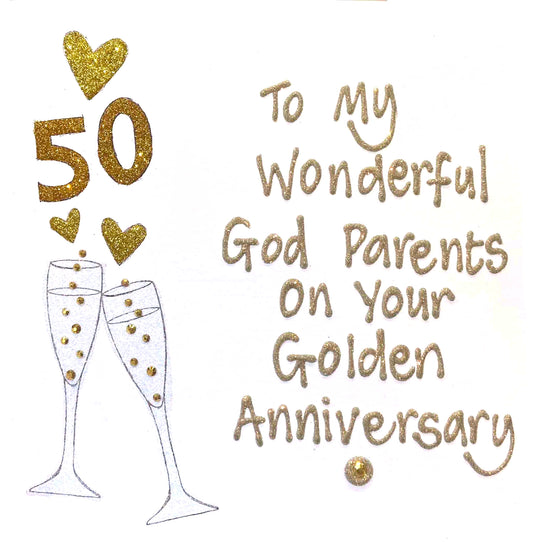 Personalised Large Card - Cheers with Number - Anniversary