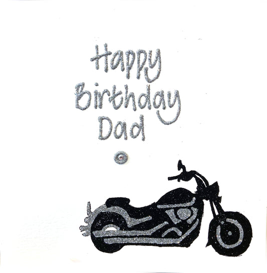 Large Personalised Card - Motorbike