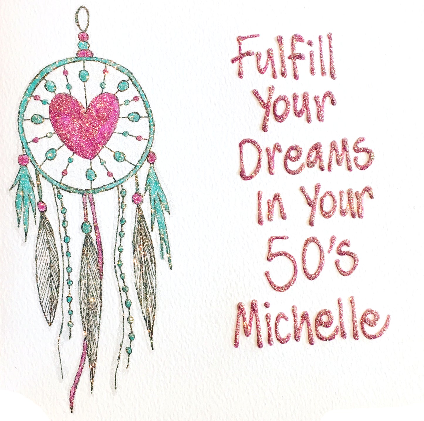Large Personalised Card - Dreamcatcher