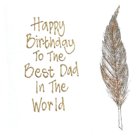 Large Personalised Card - Feather