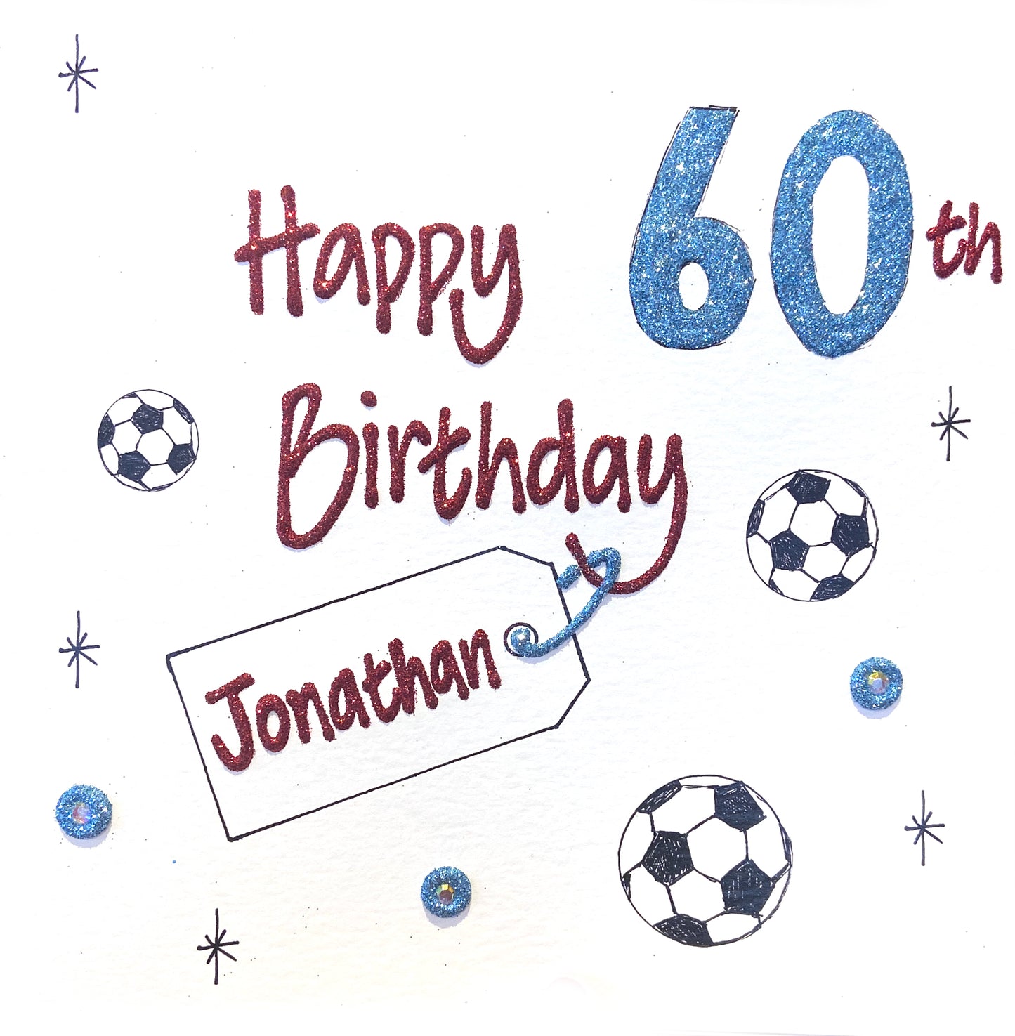 Personalised Large Card - Football