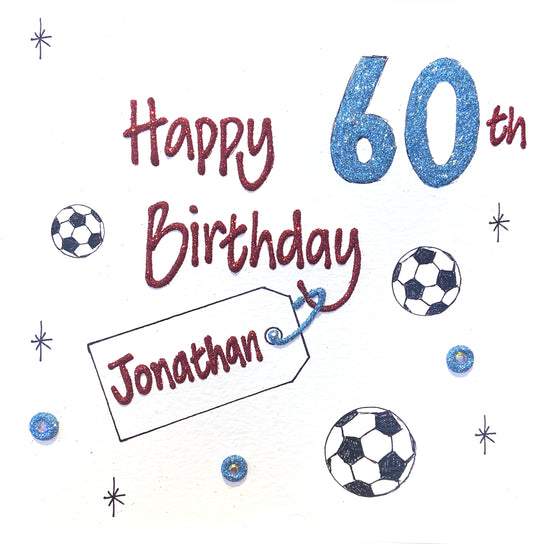 Personalised Large Card - Football
