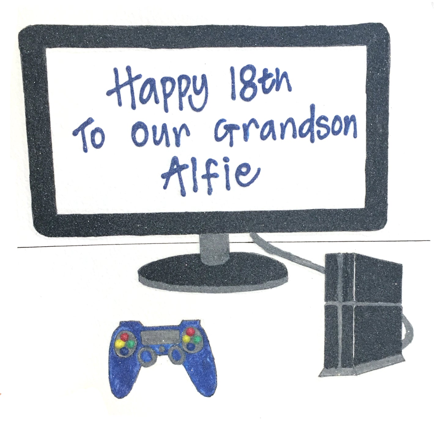 Personalised Large Card - Game Console