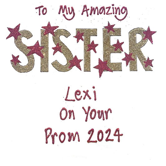 Personalised Large Card - Occasions - sister