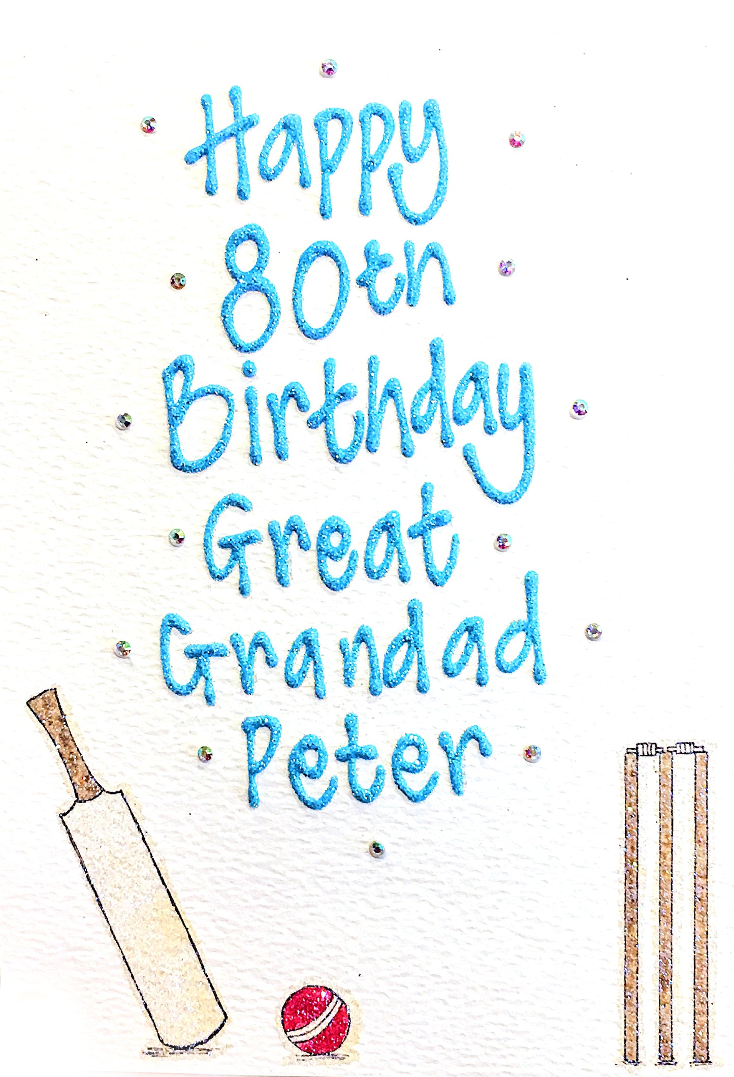 Medium Personalised Card - Cricket