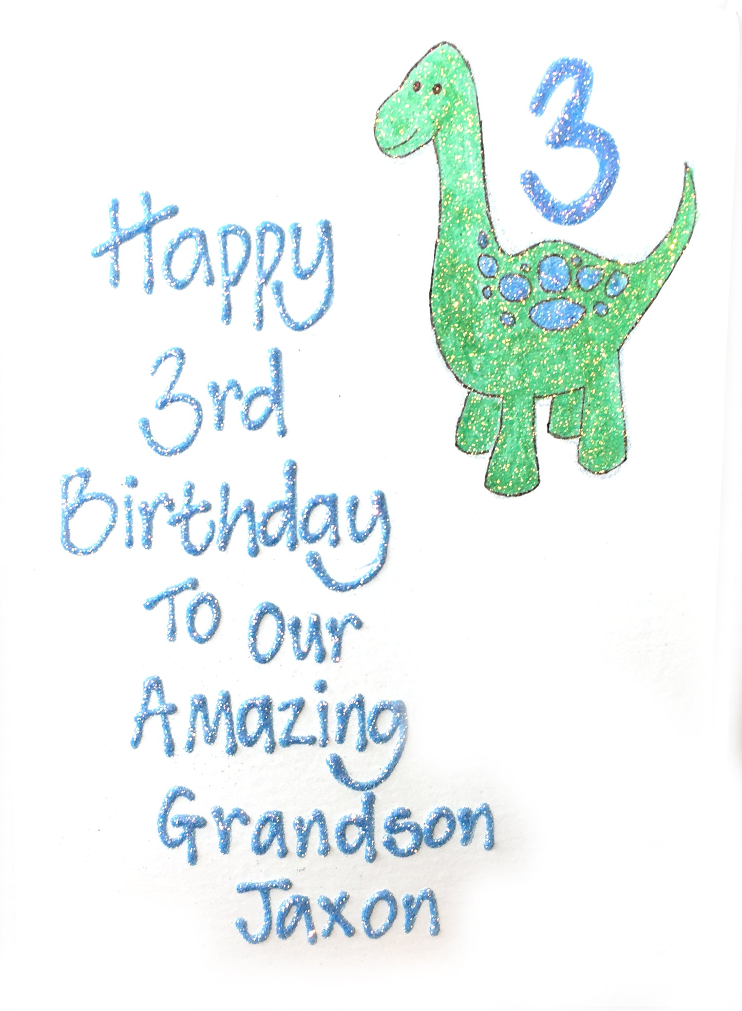 Personalised Medium Card - Dinosaur