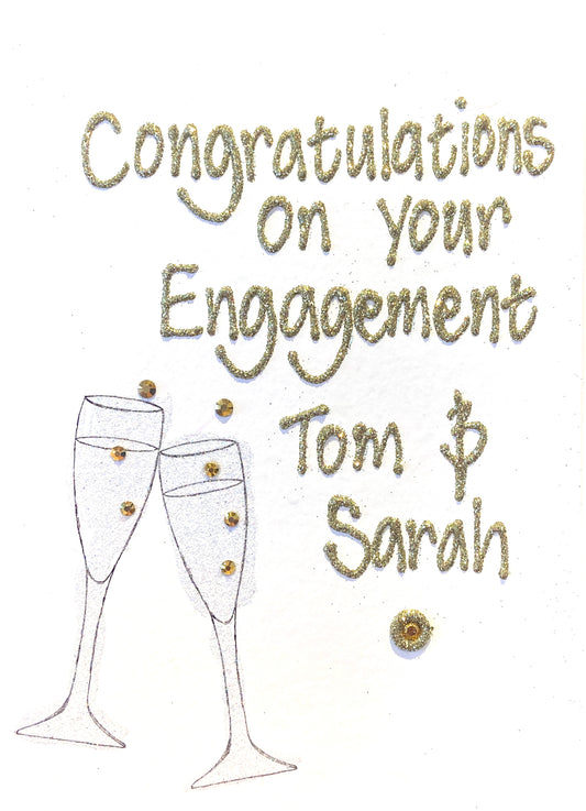 Personalised Medium Card -  Cheers - Engagement