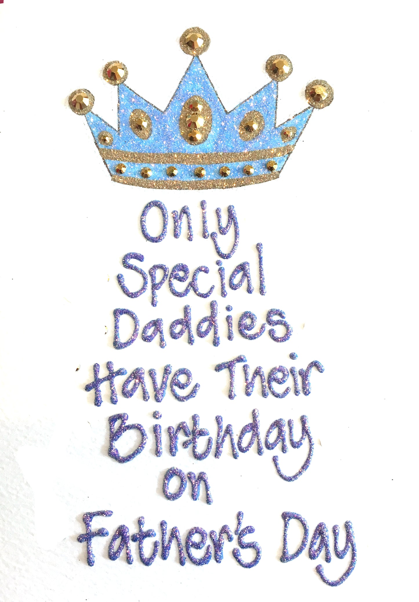 Medium Personalised Birthday Card - Crown