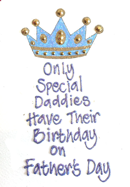 Medium Personalised Birthday Card - Crown