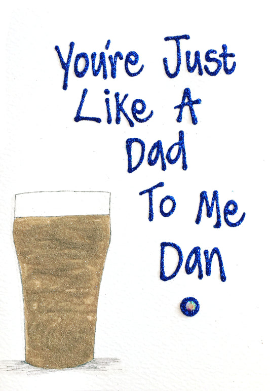 Medium Personalised Birthday Card - Pint