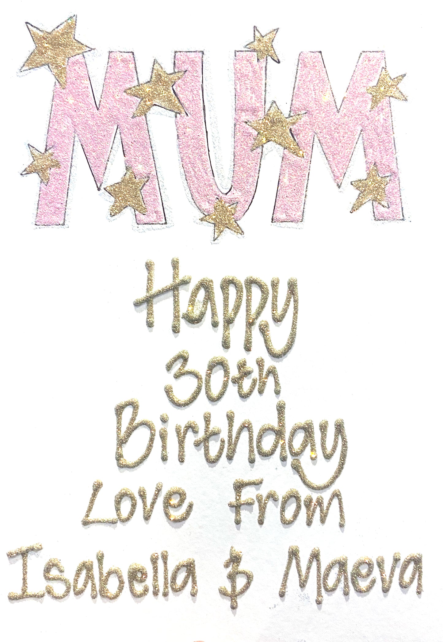 Medium Personalised Card - Mother's Day - MUM