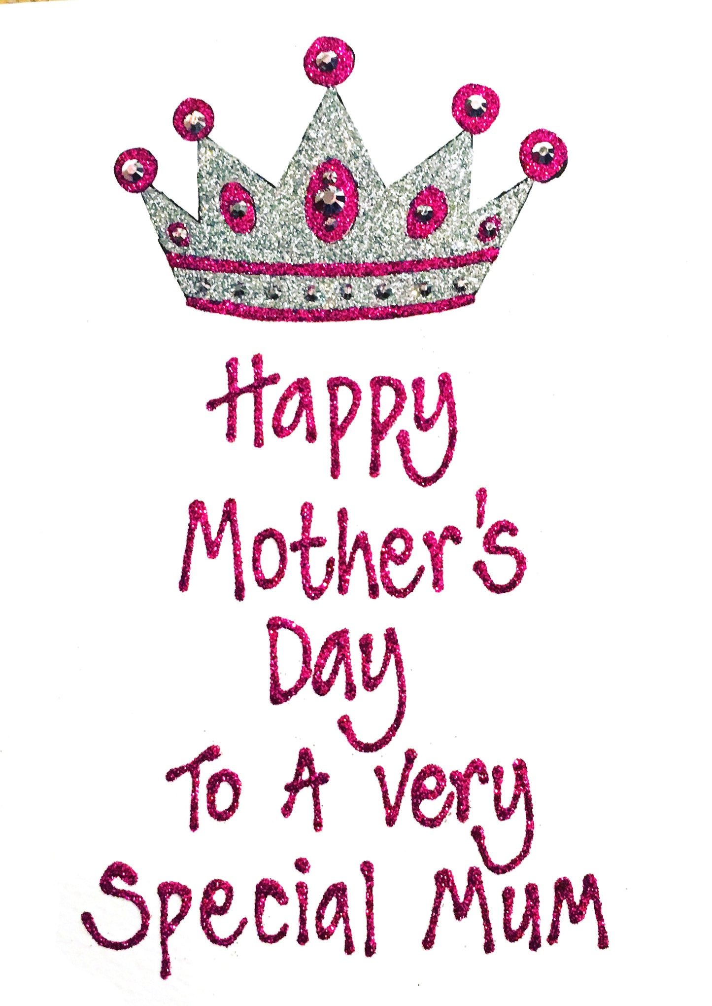 Medium Personalised Card - Mother's Day - Crown
