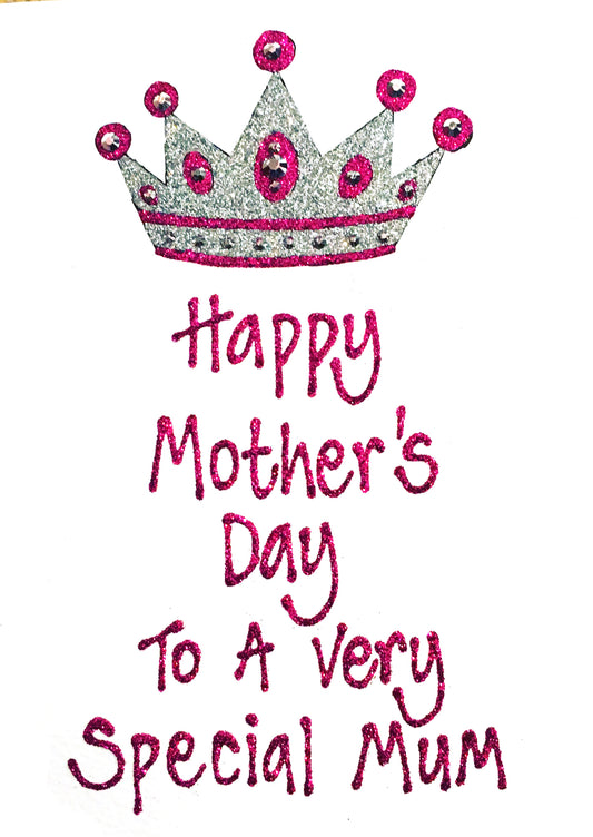 Medium Personalised Card - Mother's Day - Crown