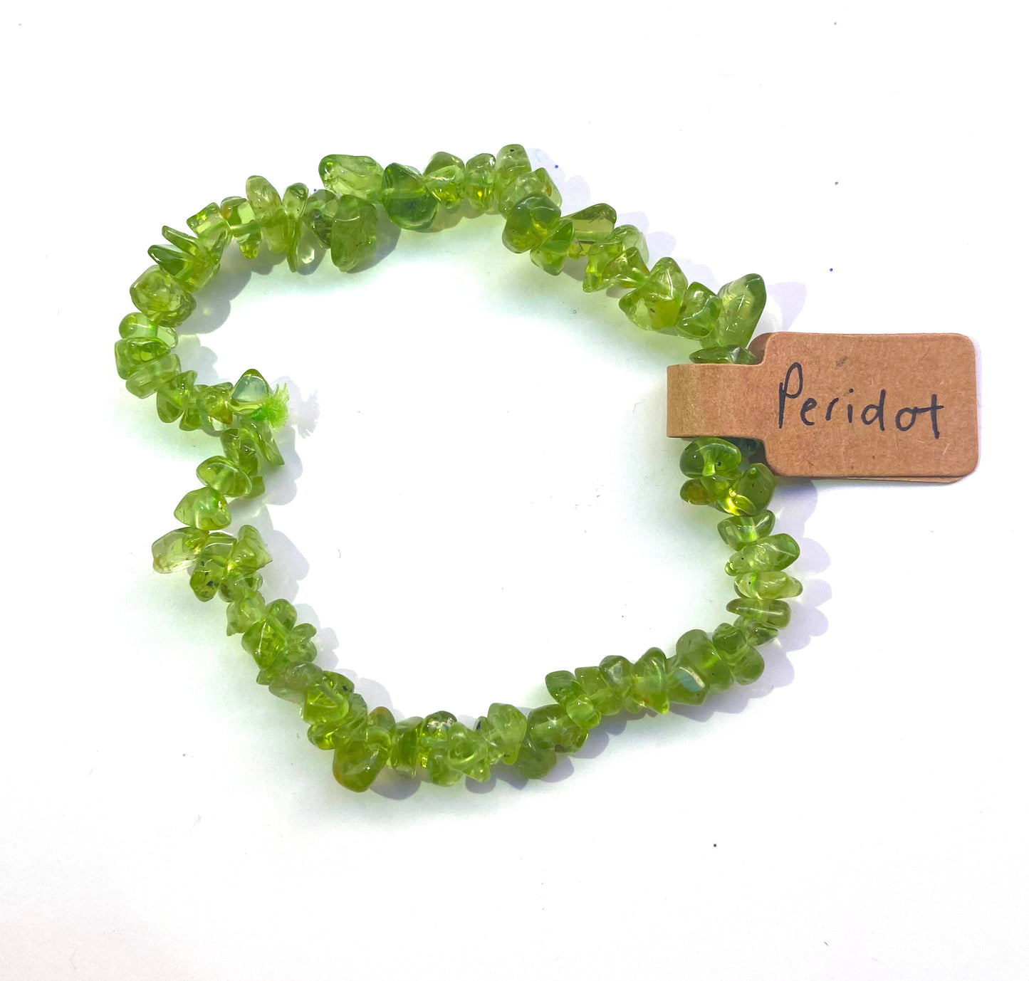 Peridot Chip Bead Bracelet