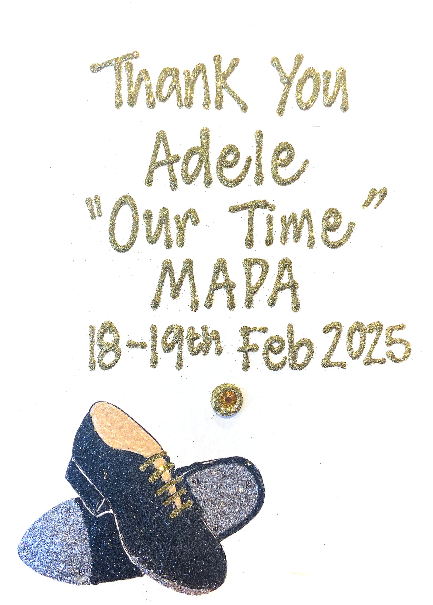 Medium Personalised Occasion Card - Tap Shoes