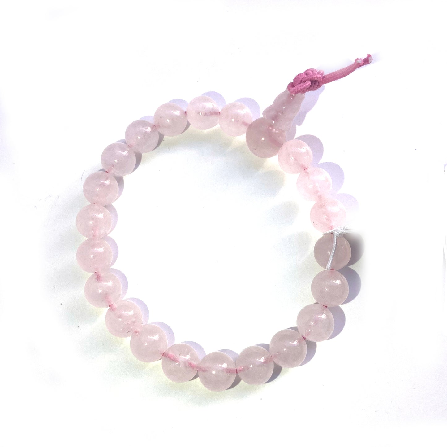 Rose Quartz 8mm Round Bead Bracelet