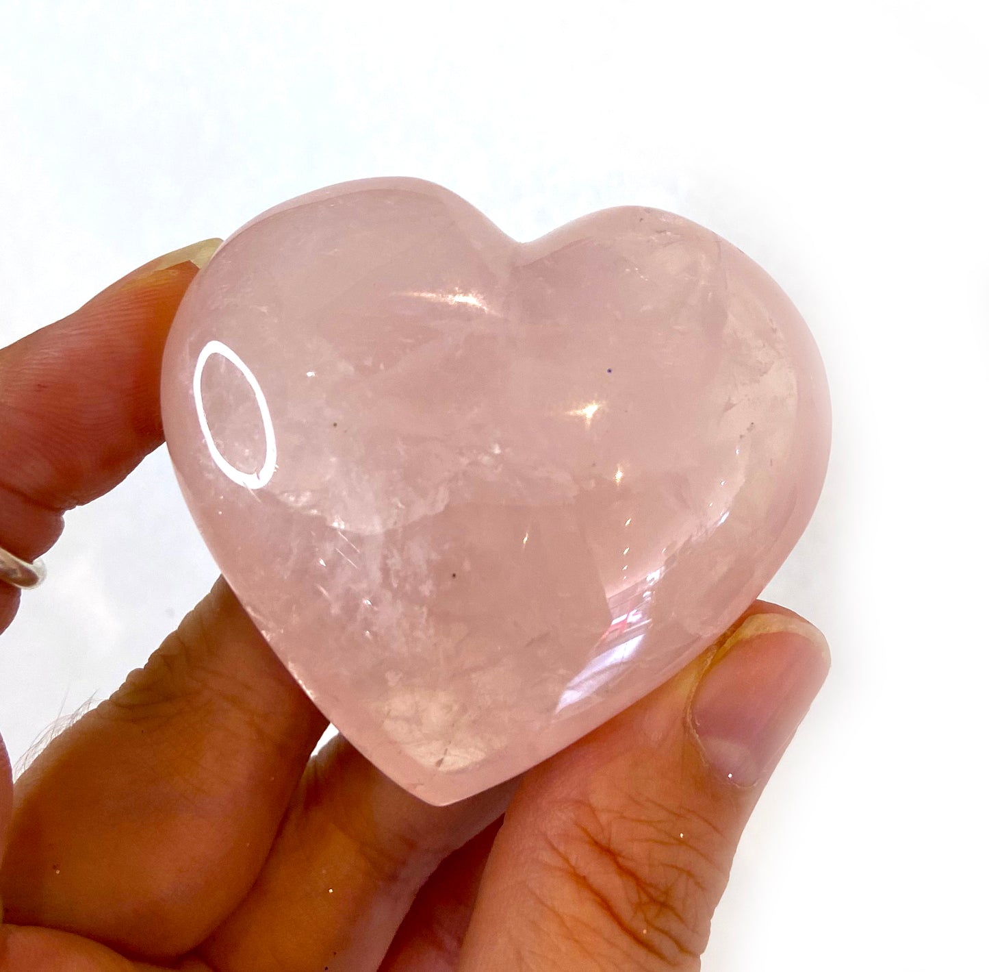 Rose Quartz Heart - A