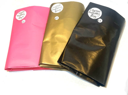 Mystery crystal bags in small, medium and large sizes