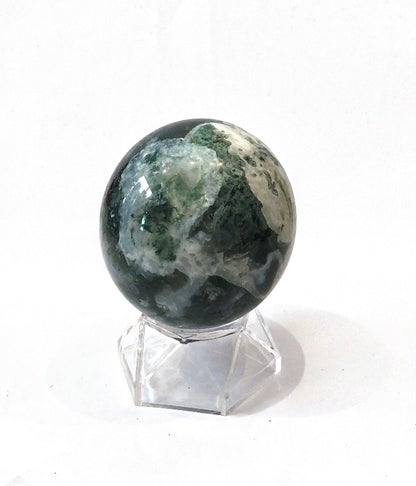 Moss Agate Crystal Sphere - B