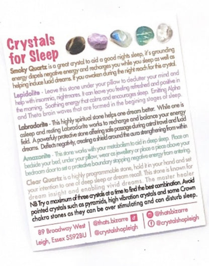 Set of Crystals for Sleep