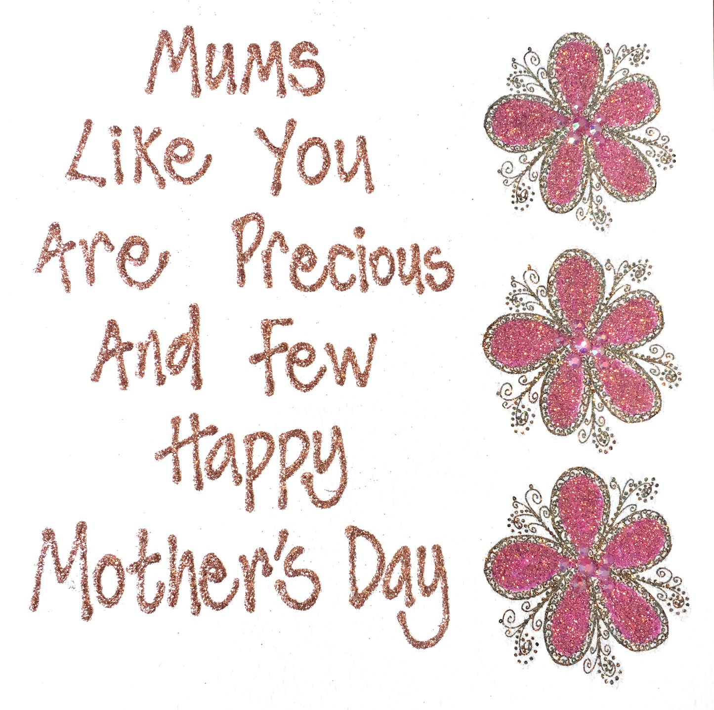 Personalised Large Card - Flowers - Mother's Day