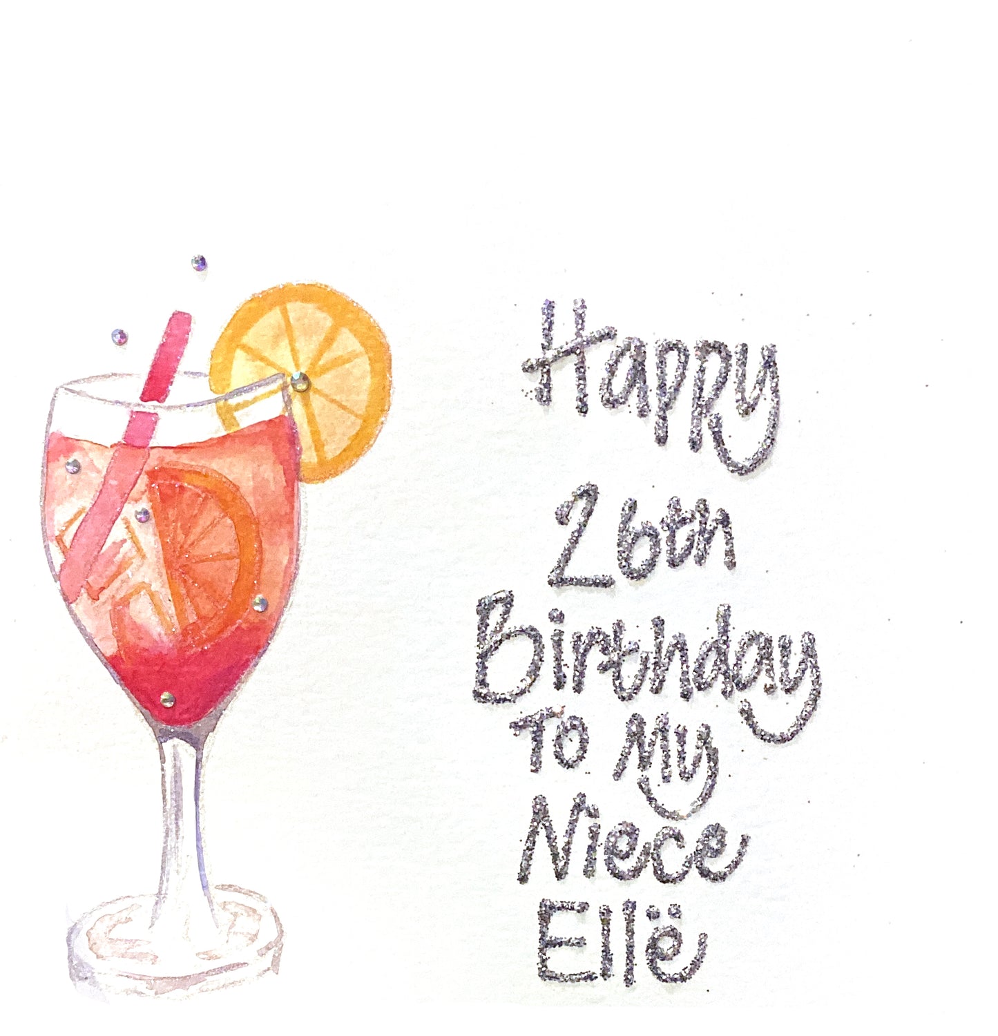 Large Personalised Card - Aperol Spritz