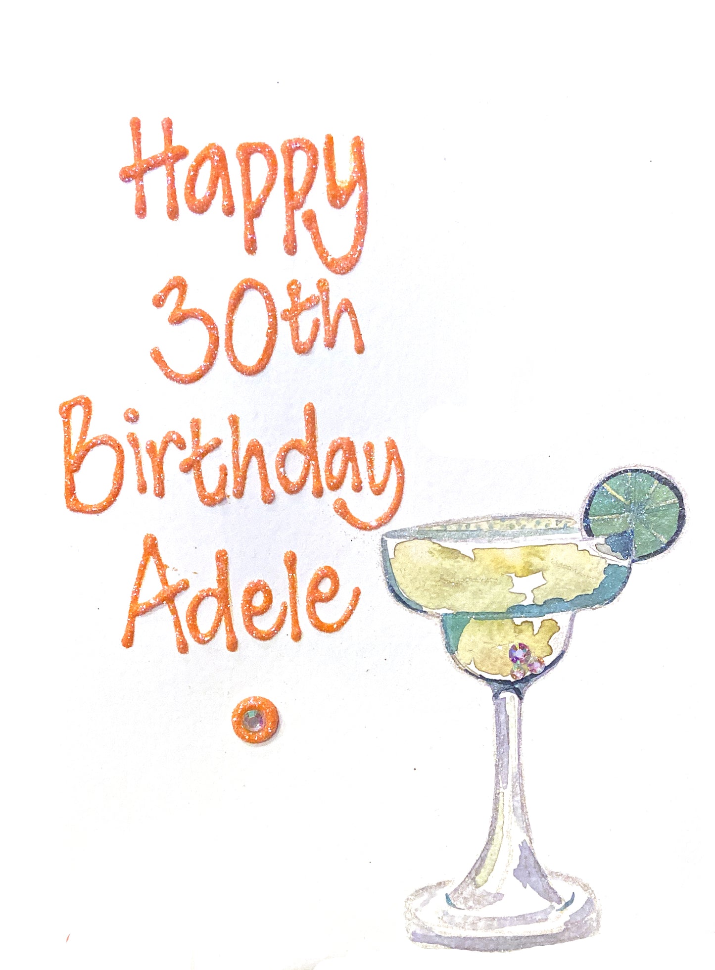 Medium Personalised Card - Margarita